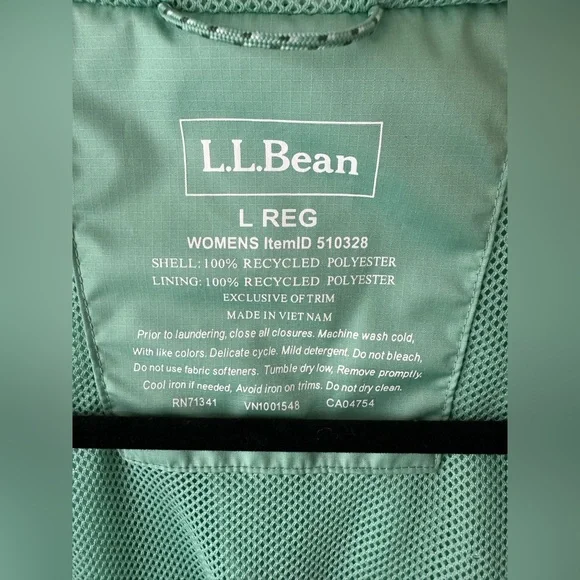 L.L. Bean Packable Rain Jacket - Picture 9 of 16